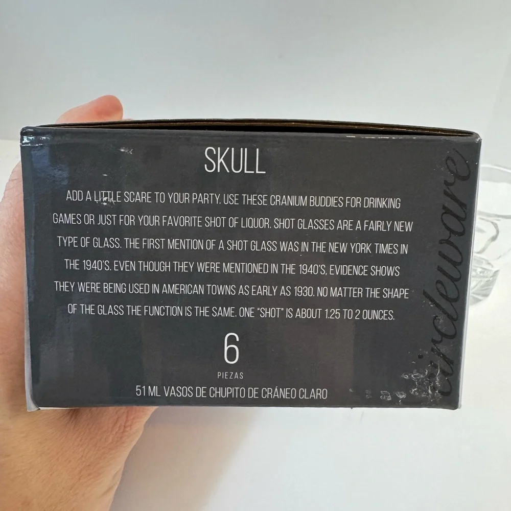 Skull Shot Glass Set of 6
